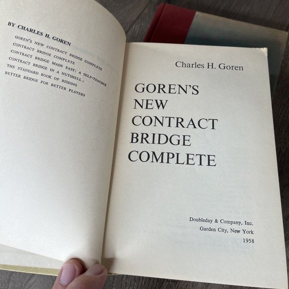 Goren’s  Bridge Complete HC 1965 &  Goren’s New Contract Bridge Complete HC 1958 - Picture 12 of 12